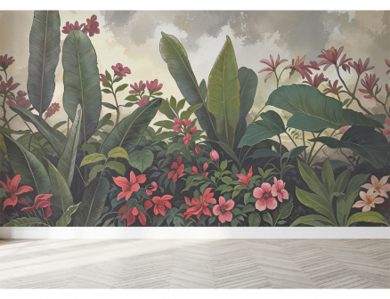 Transformez Votre Intérieur avec le Papier Peint Jardin Floral Tropicale de Yeda